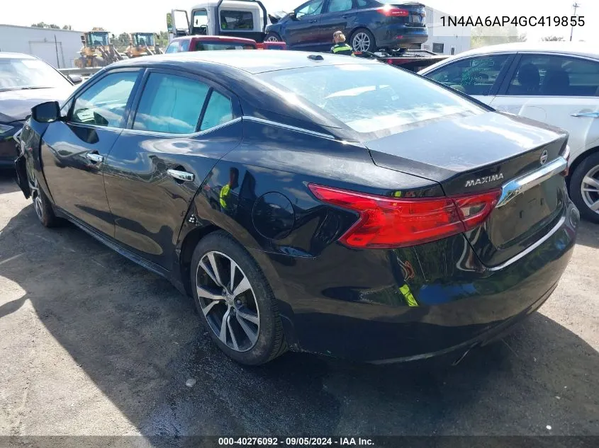 1N4AA6AP4GC419855 2016 Nissan Maxima 3.5 S