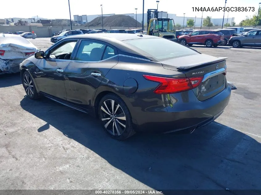 1N4AA6AP3GC383673 2016 Nissan Maxima 3.5S/Sv/Sl/Sr/Plat