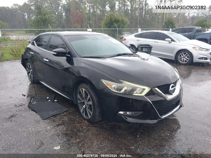 1N4AA6AP3GC902382 2016 Nissan Maxima 3.5 Sv