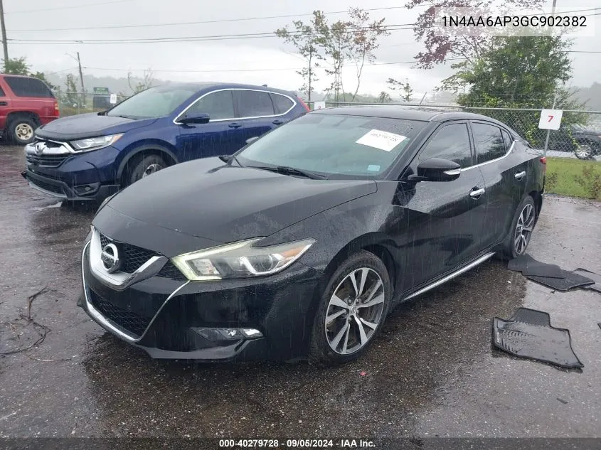 1N4AA6AP3GC902382 2016 Nissan Maxima 3.5 Sv