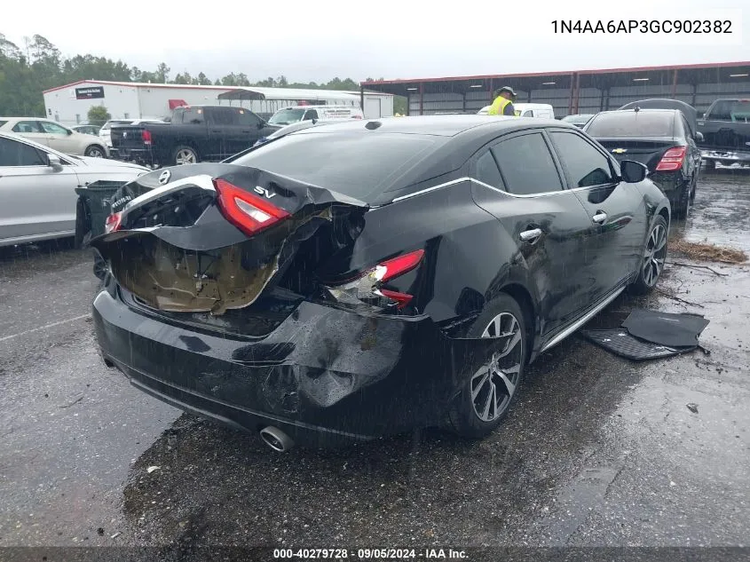 1N4AA6AP3GC902382 2016 Nissan Maxima 3.5 Sv