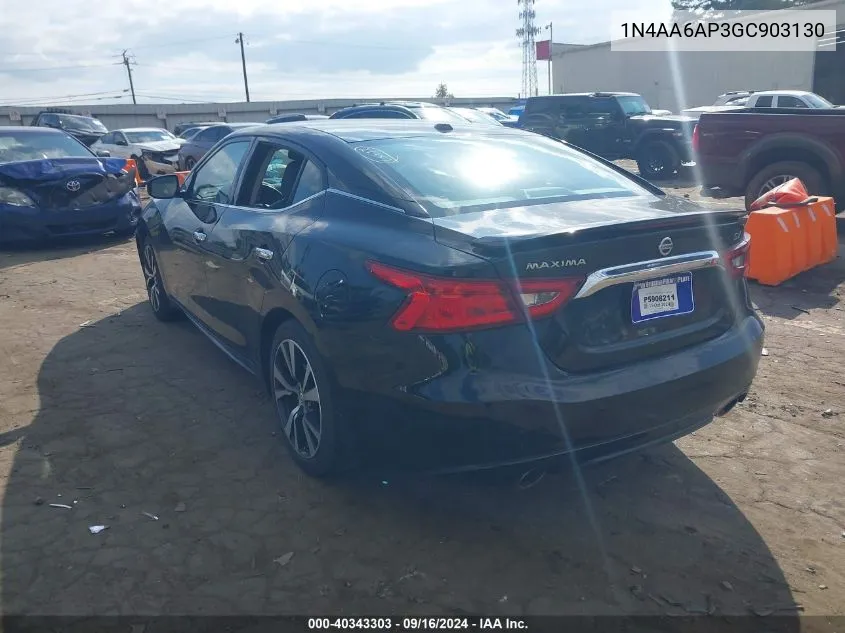 1N4AA6AP3GC903130 2016 Nissan Maxima 3.5 Sv