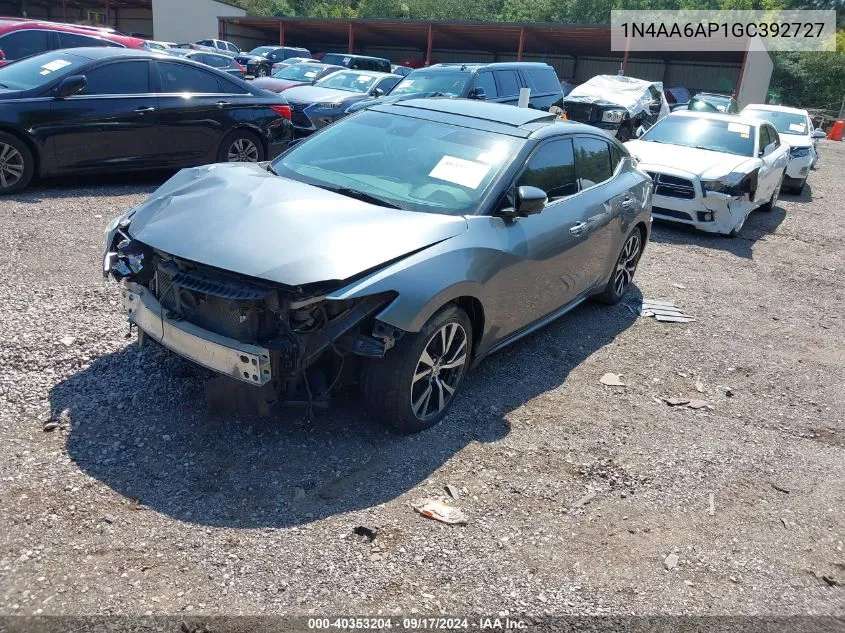 1N4AA6AP1GC392727 2016 Nissan Maxima 3.5 Platinum