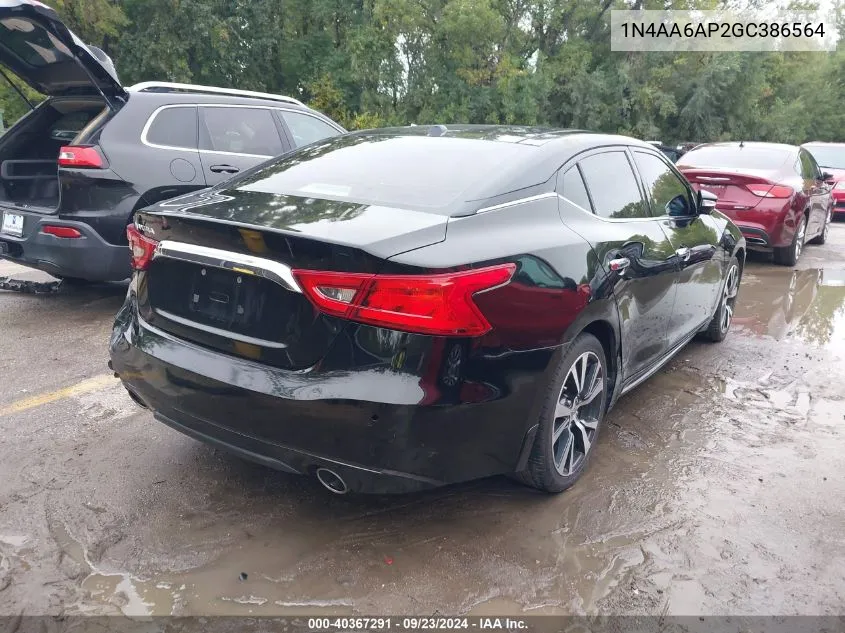 1N4AA6AP2GC386564 2016 Nissan Maxima 3.5 Platinum