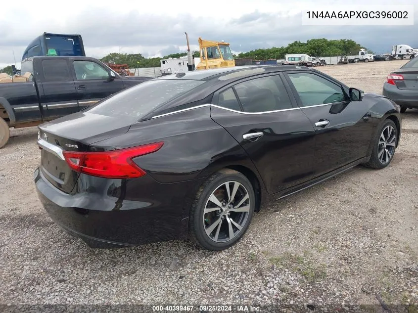 1N4AA6APXGC396002 2016 Nissan Maxima 3.5 Platinum