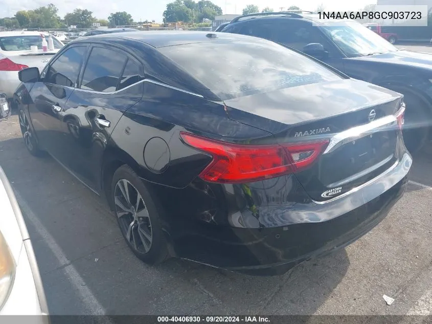 1N4AA6AP8GC903723 2016 Nissan Maxima 3.5 Sv