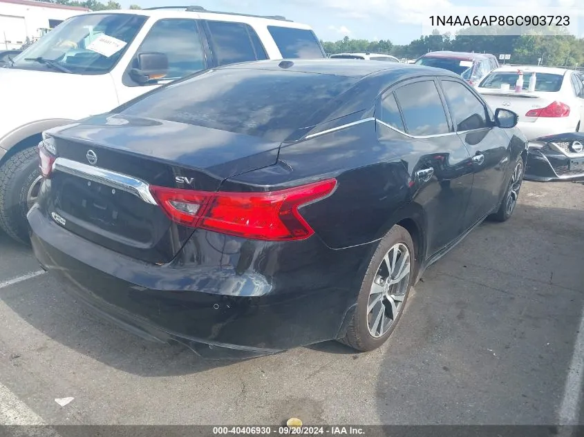 1N4AA6AP8GC903723 2016 Nissan Maxima 3.5 Sv