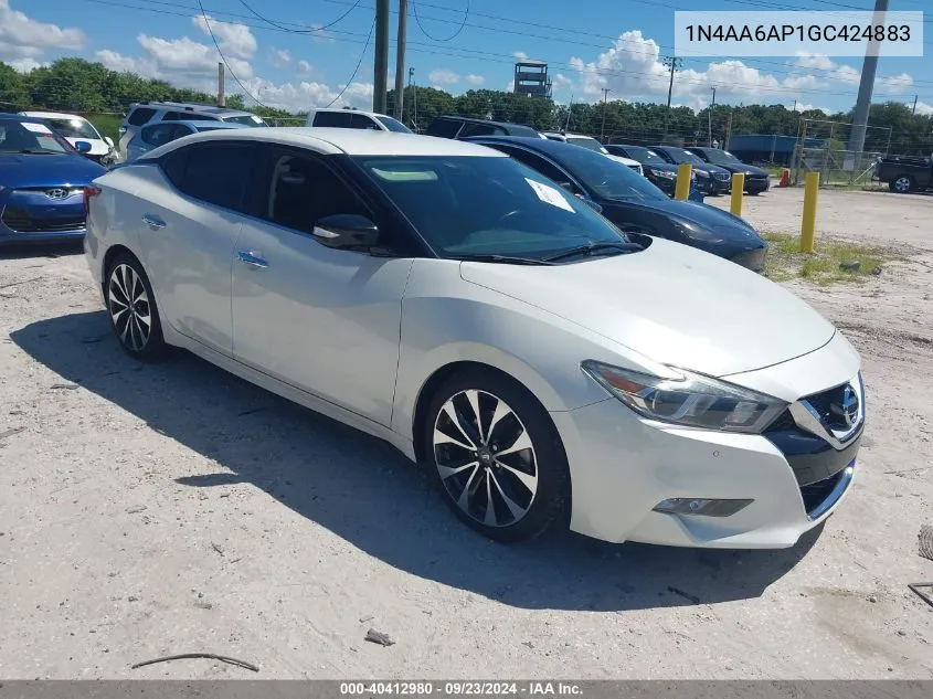 2016 Nissan Maxima 3.5 Sr VIN: 1N4AA6AP1GC424883 Lot: 40412980