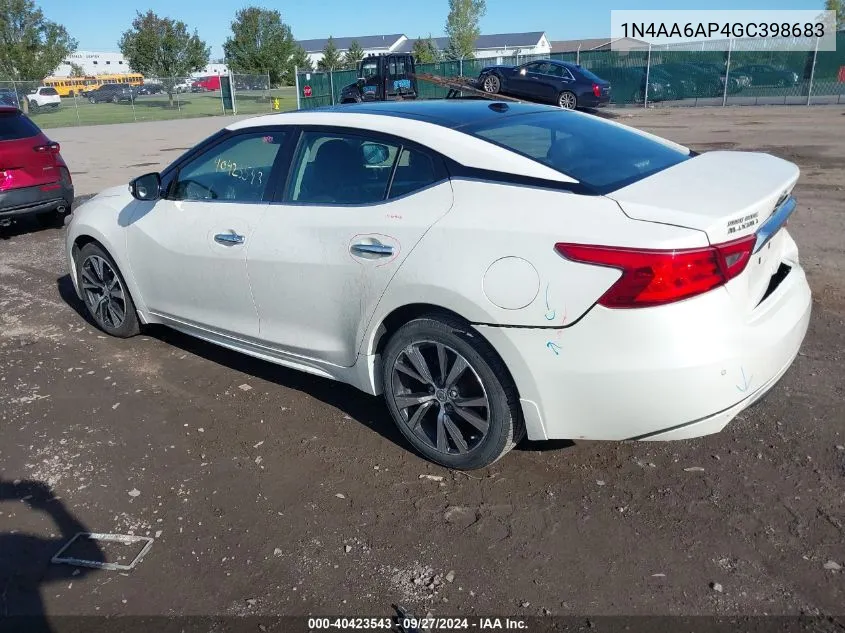 1N4AA6AP4GC398683 2016 Nissan Maxima 3.5 Sl