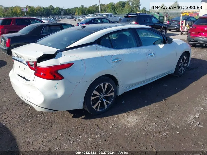 1N4AA6AP4GC398683 2016 Nissan Maxima 3.5 Sl