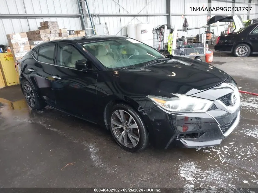 2016 Nissan Maxima 3.5 Platinum/3.5 S/3.5 Sl/3.5 Sr/3.5 Sv VIN: 1N4AA6AP9GC433797 Lot: 40432152