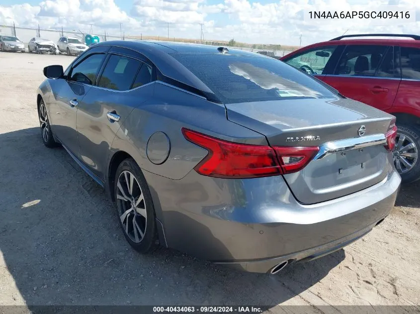 1N4AA6AP5GC409416 2016 Nissan Maxima 3.5 Platinum