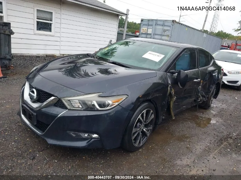 2016 Nissan Maxima 3.5 Sv VIN: 1N4AA6AP0GC414068 Lot: 40443707