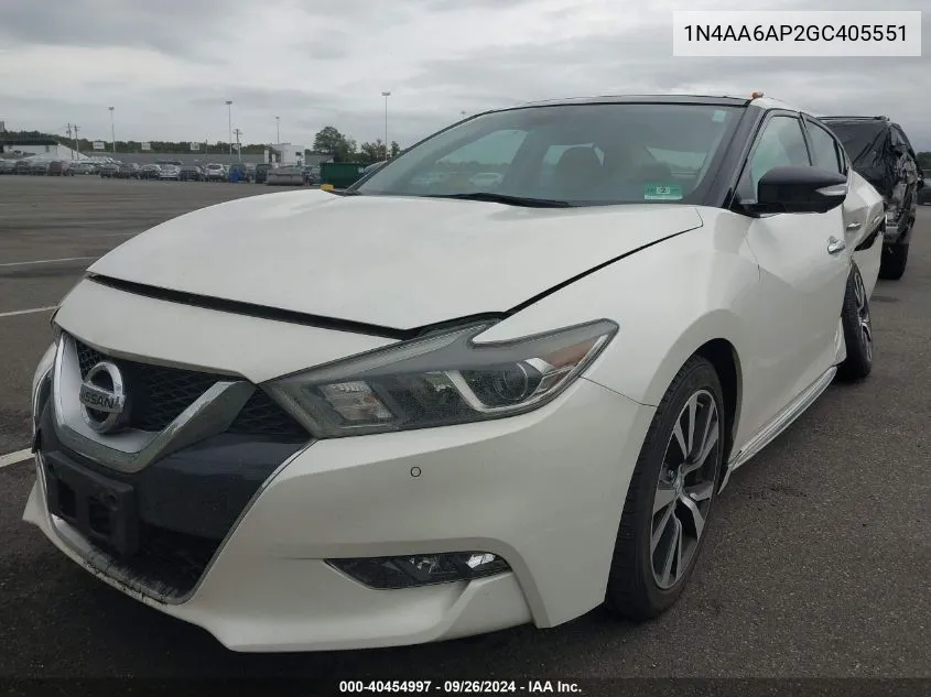 1N4AA6AP2GC405551 2016 Nissan Maxima 3.5 Platinum