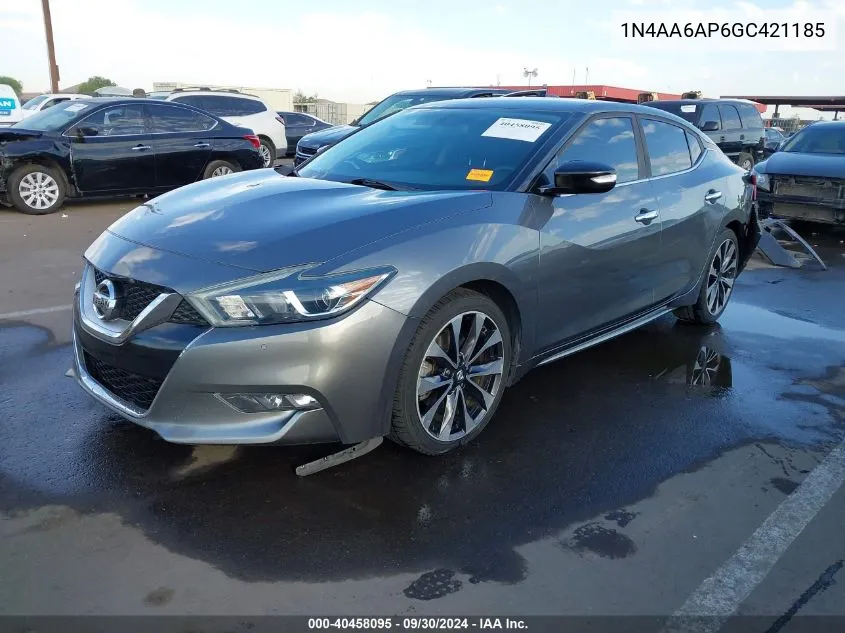 2016 Nissan Maxima 3.5 Sr VIN: 1N4AA6AP6GC421185 Lot: 40458095