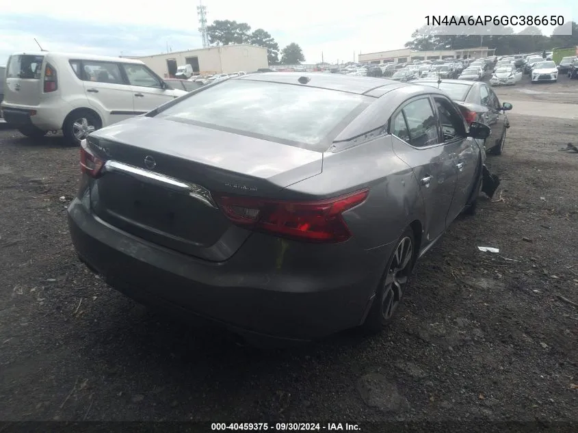 1N4AA6AP6GC386650 2016 Nissan Maxima 3.5 Platinum