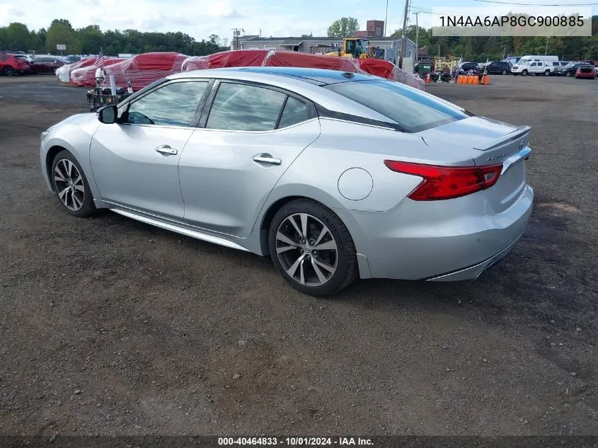 2016 Nissan Maxima 3.5 Sl VIN: 1N4AA6AP8GC900885 Lot: 40464833