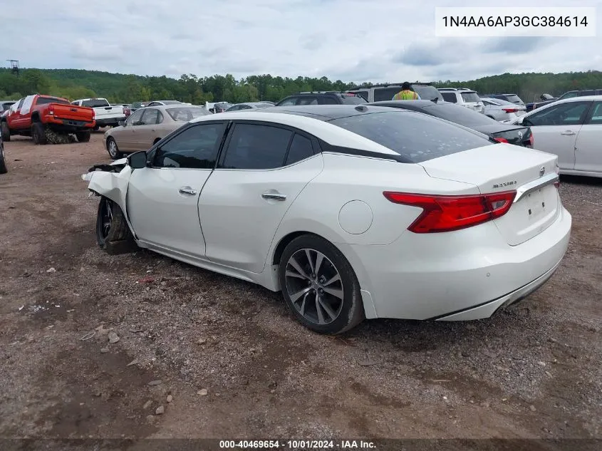 1N4AA6AP3GC384614 2016 Nissan Maxima 3.5 Platinum