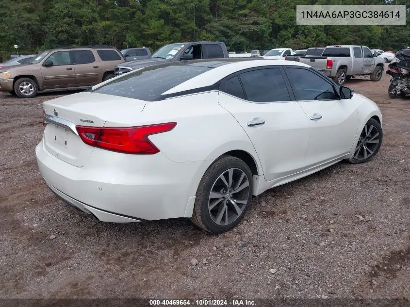 1N4AA6AP3GC384614 2016 Nissan Maxima 3.5 Platinum