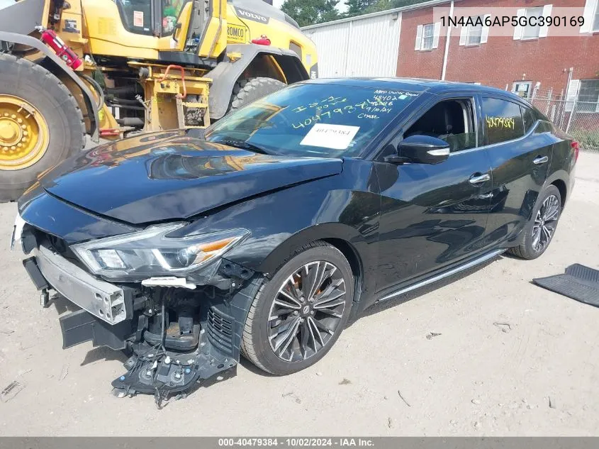 2016 Nissan Maxima 3.5 Platinum VIN: 1N4AA6AP5GC390169 Lot: 40479384