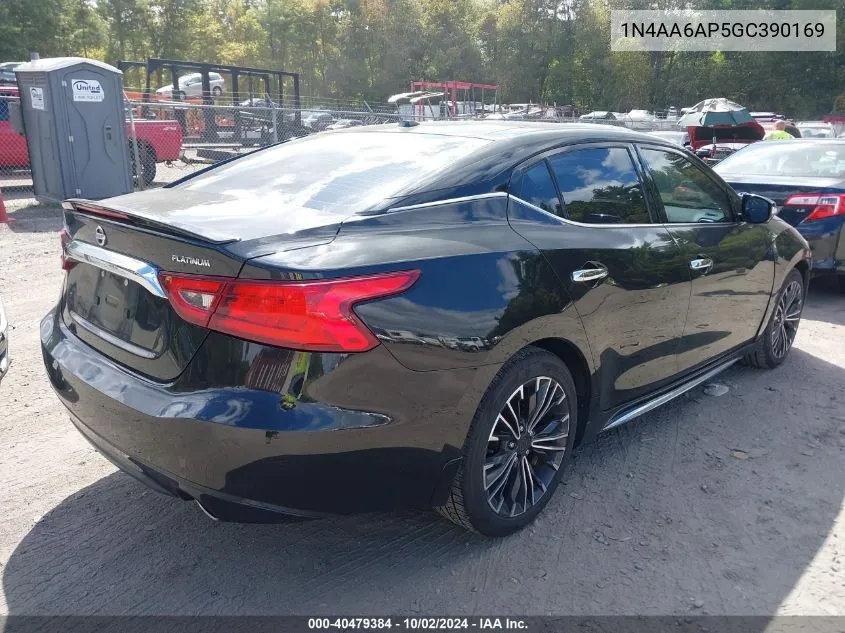 1N4AA6AP5GC390169 2016 Nissan Maxima 3.5 Platinum