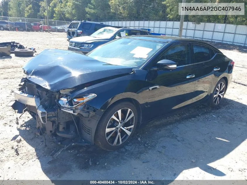 1N4AA6AP2GC407946 2016 Nissan Maxima 3.5 Platinum