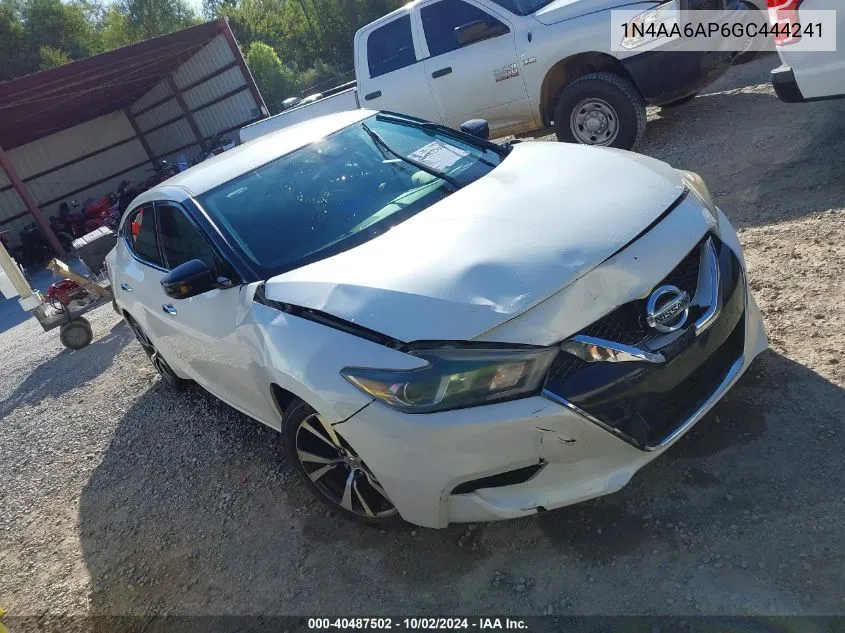 1N4AA6AP6GC444241 2016 Nissan Maxima 3.5 Platinum/3.5 S/3.5 Sl/3.5 Sr/3.5 Sv