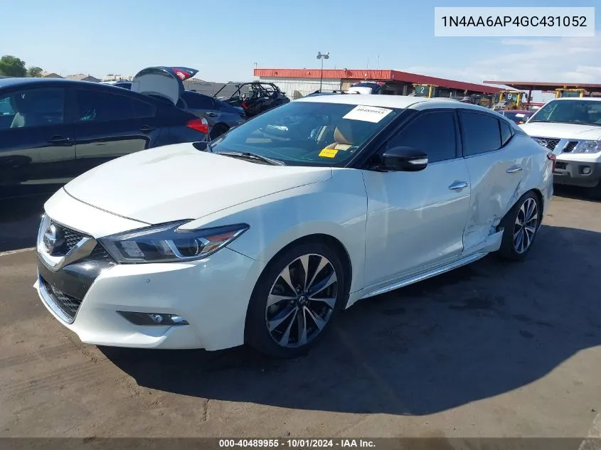 1N4AA6AP4GC431052 2016 Nissan Maxima 3.5 Sr