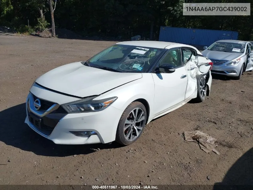 1N4AA6AP7GC439002 2016 Nissan Maxima 3.5 Sv