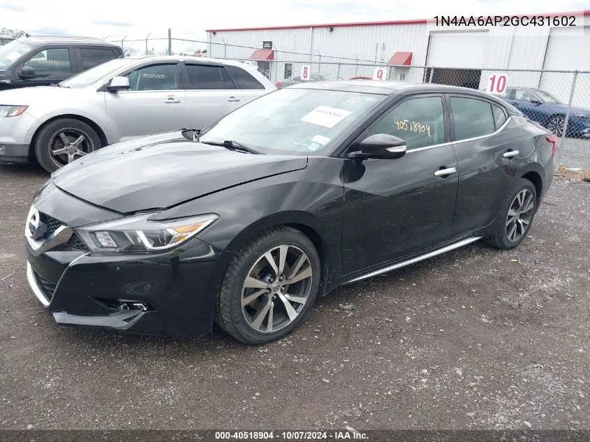 1N4AA6AP2GC431602 2016 Nissan Maxima 3.5 Platinum/3.5 S/3.5 Sl/3.5 Sr/3.5 Sv