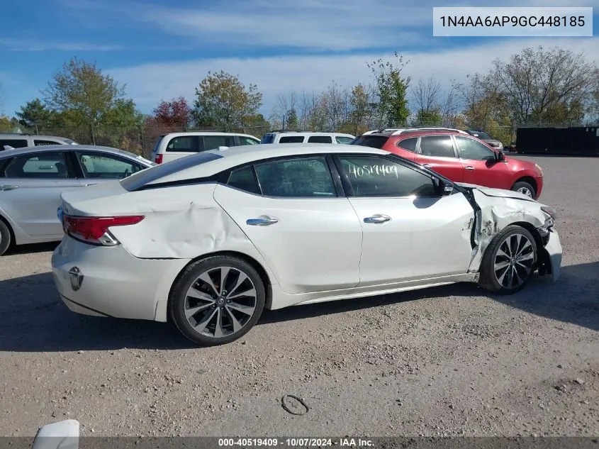 2016 Nissan Maxima 3.5 Sr VIN: 1N4AA6AP9GC448185 Lot: 40519409