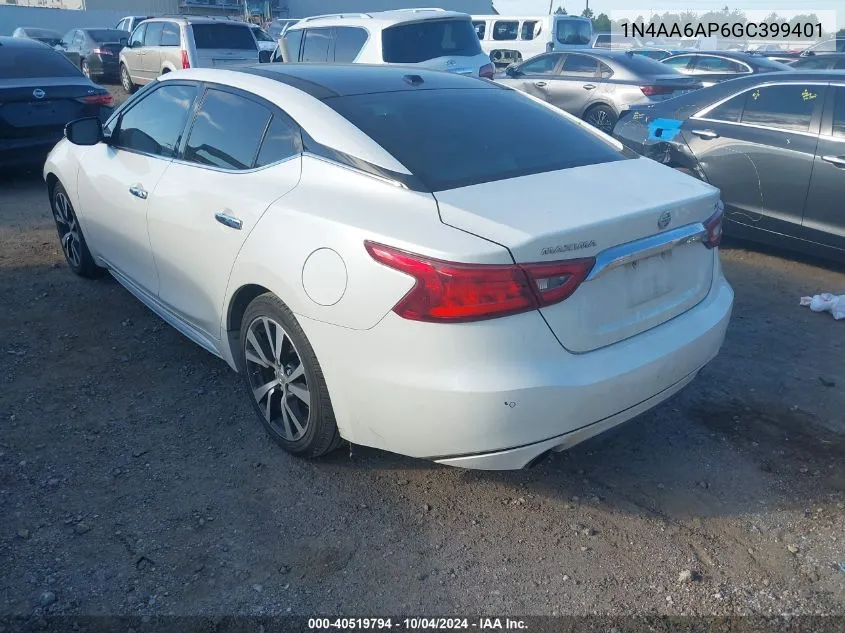 1N4AA6AP6GC399401 2016 Nissan Maxima 3.5 Sl