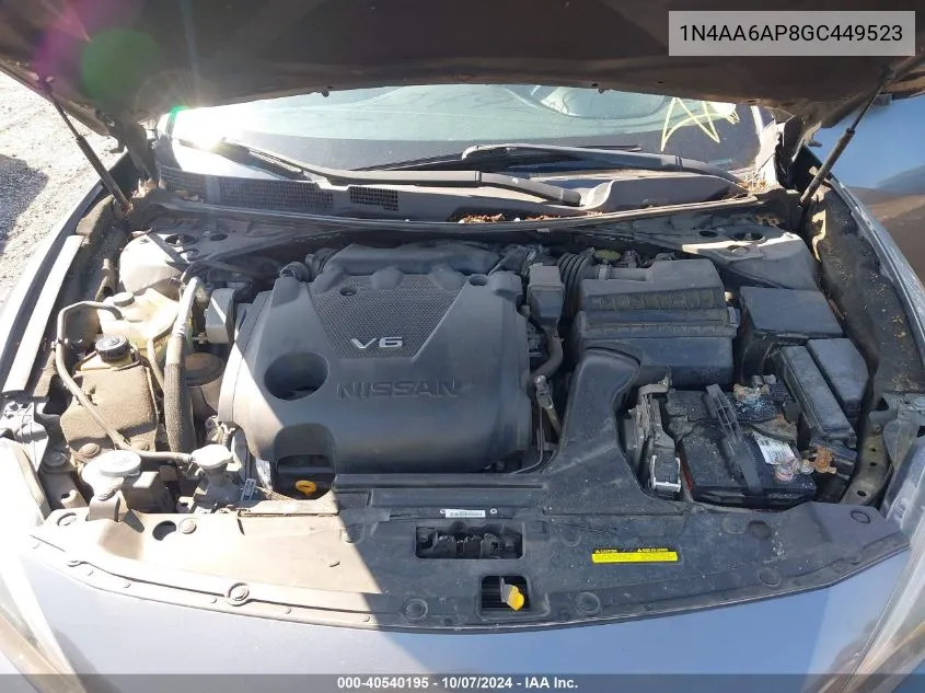 1N4AA6AP8GC449523 2016 Nissan Maxima 3.5 Sv