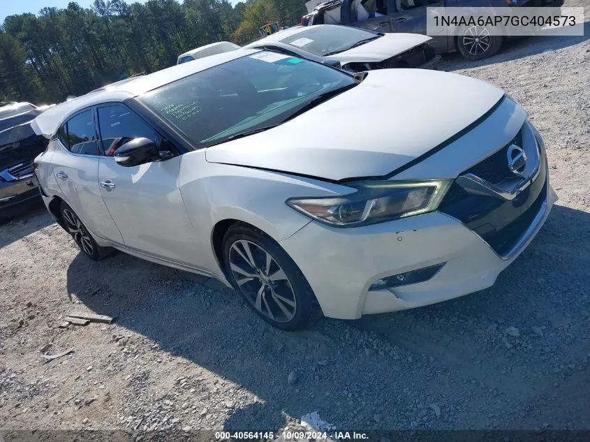 2016 Nissan Maxima 3.5 Sv VIN: 1N4AA6AP7GC404573 Lot: 40564145