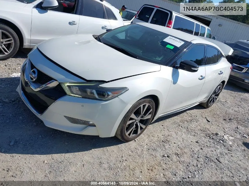 2016 Nissan Maxima 3.5 Sv VIN: 1N4AA6AP7GC404573 Lot: 40564145