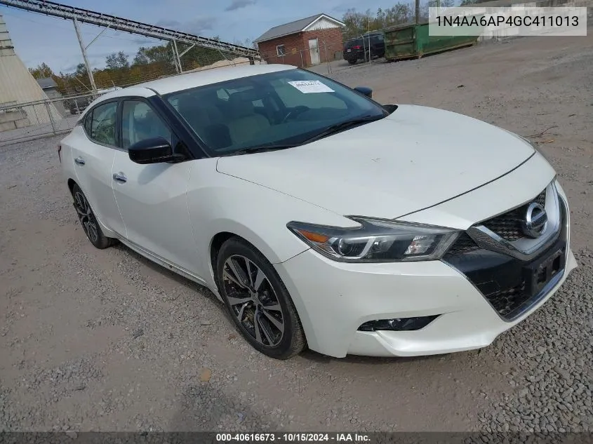 2016 Nissan Maxima 3.5 S VIN: 1N4AA6AP4GC411013 Lot: 40616673