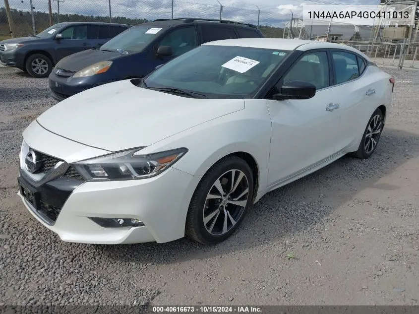 2016 Nissan Maxima 3.5 S VIN: 1N4AA6AP4GC411013 Lot: 40616673