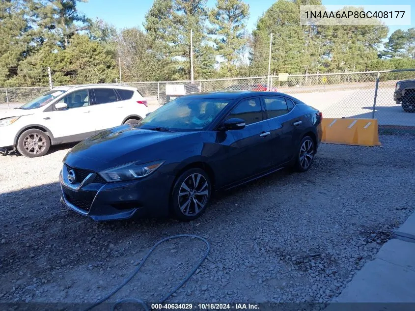 1N4AA6AP8GC408177 2016 Nissan Maxima 3.5 Sv