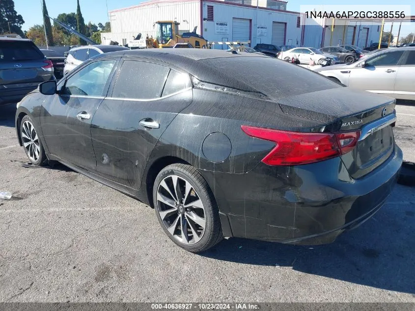 2016 Nissan Maxima 3.5 Sr VIN: 1N4AA6AP2GC388556 Lot: 40636927