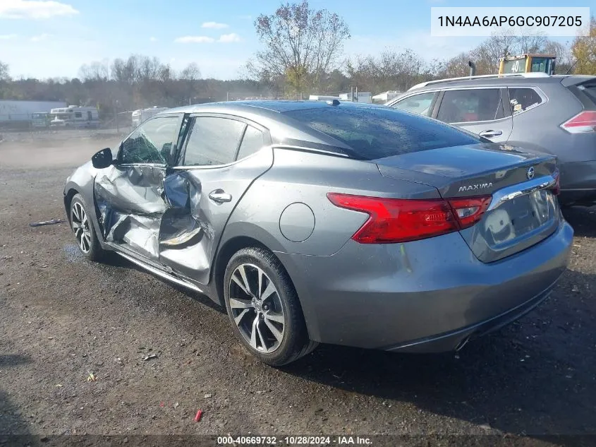 2016 Nissan Maxima 3.5 S VIN: 1N4AA6AP6GC907205 Lot: 40669732