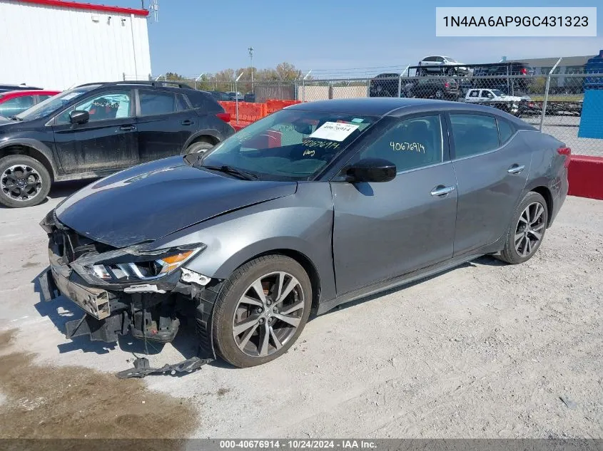 1N4AA6AP9GC431323 2016 Nissan Maxima 3.5S/Sv/Sl/Sr/Plat