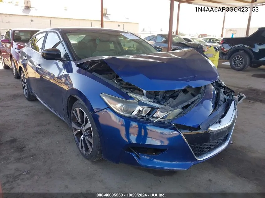 2016 Nissan Maxima 3.5 S VIN: 1N4AA6AP3GC423153 Lot: 40695559