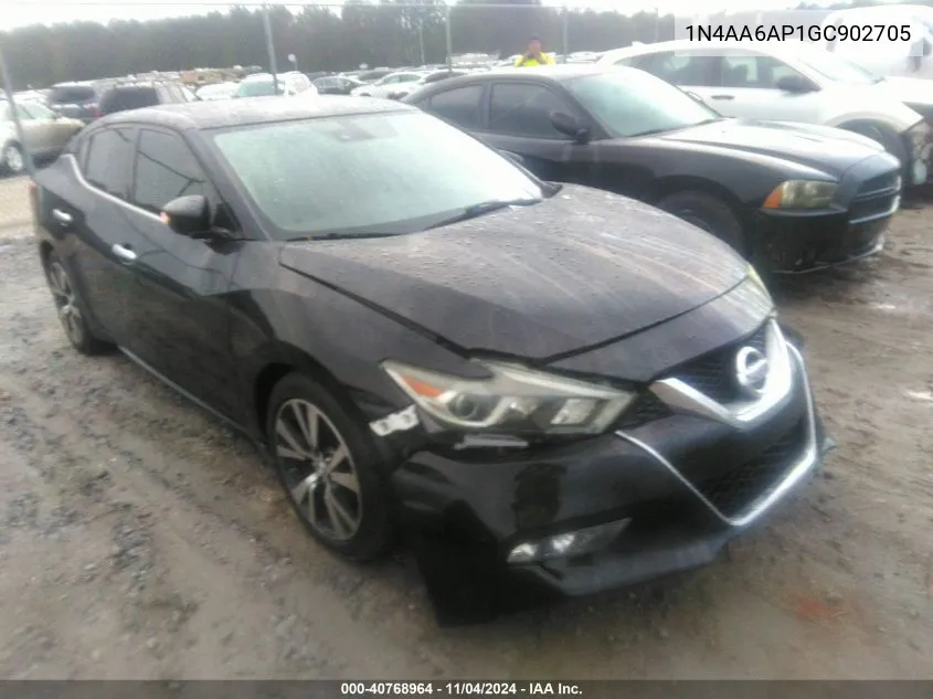 2016 Nissan Maxima 3.5 Sv VIN: 1N4AA6AP1GC902705 Lot: 40768964