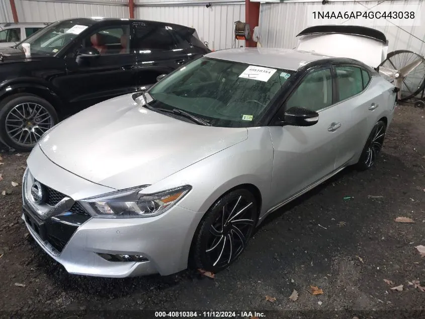 1N4AA6AP4GC443038 2016 Nissan Maxima 3.5 Platinum/3.5 S/3.5 Sl/3.5 Sr/3.5 Sv