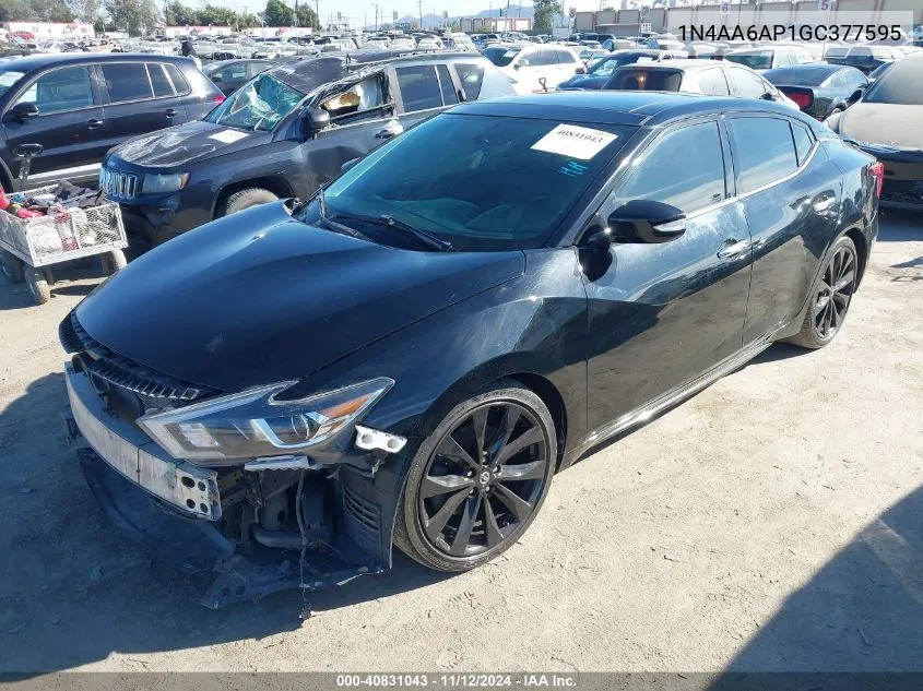 1N4AA6AP1GC377595 2016 Nissan Maxima 3.5 Sl