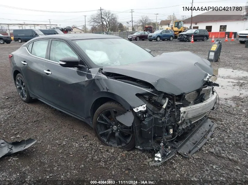 2016 Nissan Maxima 3.5 Sl VIN: 1N4AA6AP9GC421780 Lot: 40843883