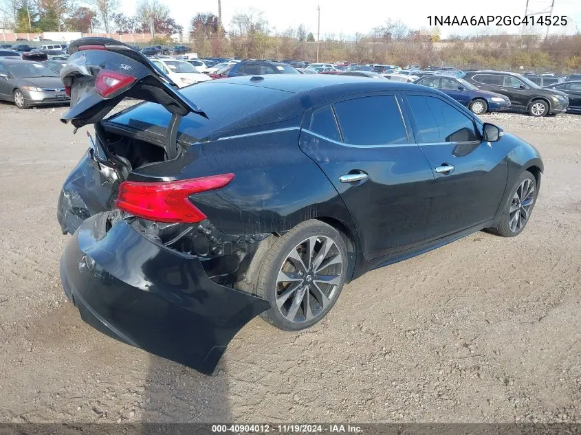 2016 Nissan Maxima 3.5 Sr VIN: 1N4AA6AP2GC414525 Lot: 40904012