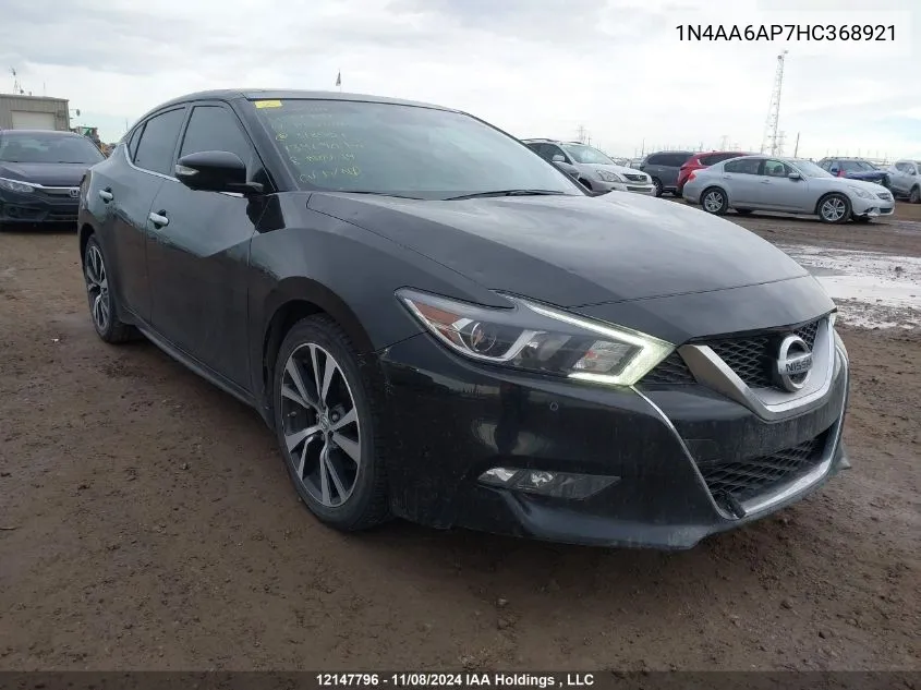 2017 Nissan Maxima VIN: 1N4AA6AP7HC368921 Lot: 12147796