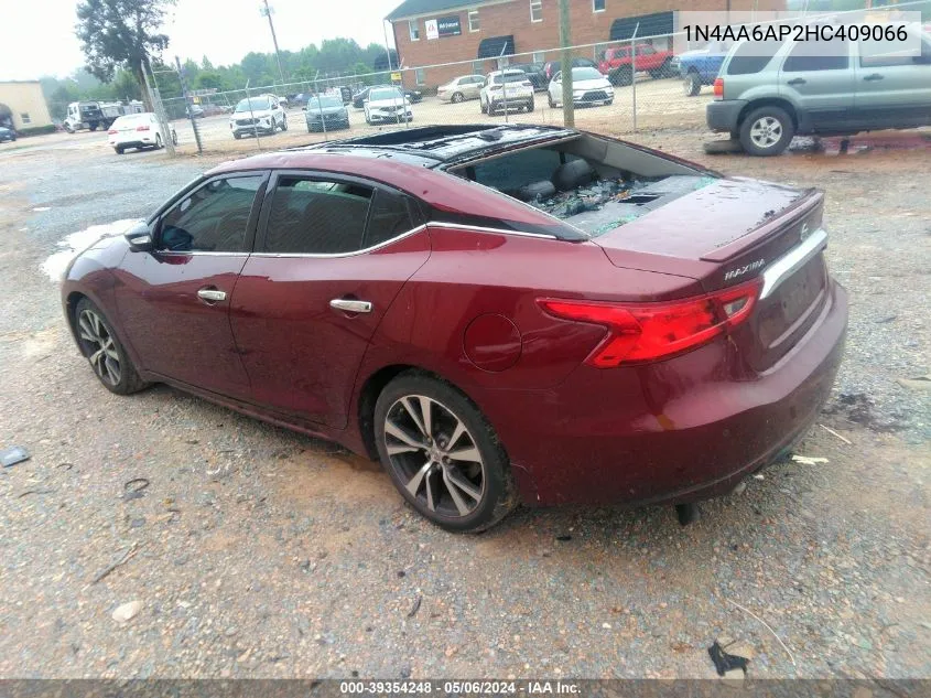 1N4AA6AP2HC409066 2017 Nissan Maxima 3.5 Sl