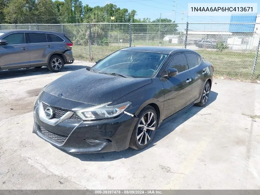 2017 Nissan Maxima 3.5 Sv VIN: 1N4AA6AP6HC413671 Lot: 39397478